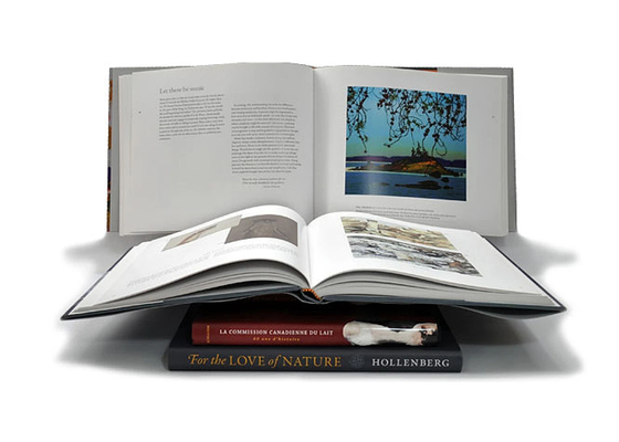 128 g/m² 140 g/m² 157 g/m² Livro de capa dura de luxo impressão arte mesa de centro fotolivro