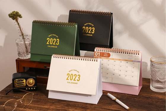 Calendários mensais de parede com gravação em relevo Calendário do Advento de mesa personalizado de 365 dias