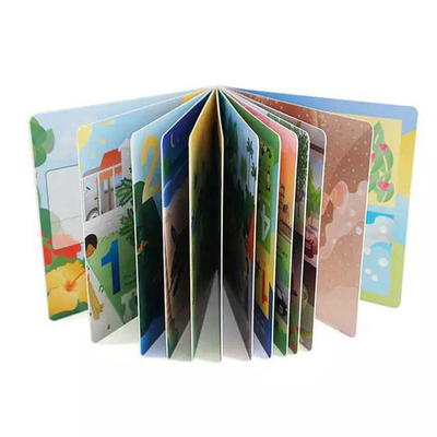 A3 A4 A5 Livro de papelão para crianças impressão capa dura livro de papelão