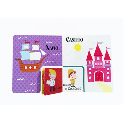Livro de quebra-cabeça de educação infantil personalizado para ensino de livro auxiliar impressão