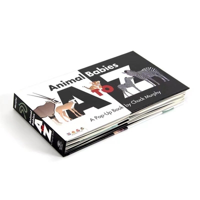Livro de adesivos de história em quadrinhos de papelão 3 mm para crianças impressão em preto e branco
