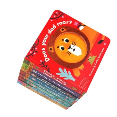 Impressão de livro infantil em inglês Impressão de livro em papelão 6,5”X6,5” 7”X7” 8”X8”