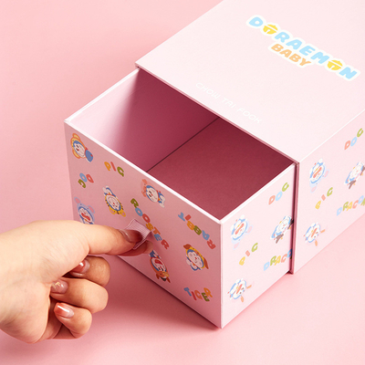 AI PDF PSD impressão personalizada caixa de papelão rígida caixa de papelão de armazenamento de presente adorável