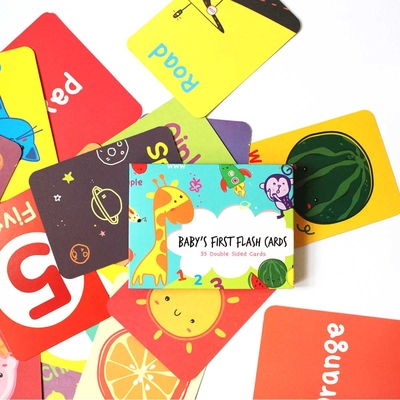 Flashcards educacionais de atividades em papel Kraft CCNB para crianças de 8 anos