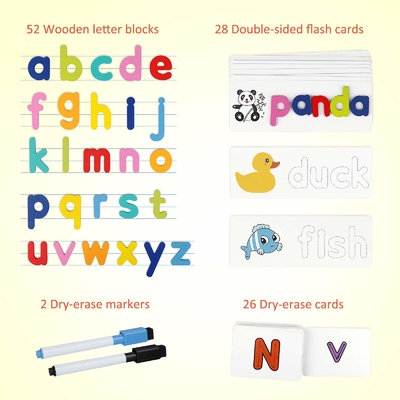 Cartões flash educativos para casa com impressão personalizada para crianças