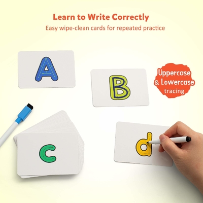 Cartões flash educativos para casa com impressão personalizada para crianças
