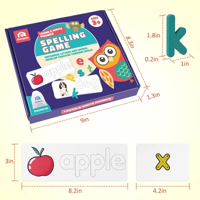 Cartões flash educativos para casa com impressão personalizada para crianças
