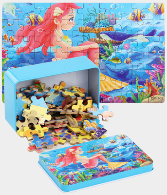 Quebra-cabeças personalizados de madeira 3D ecologicamente corretos Quebra-cabeça infantil de desenhos animados