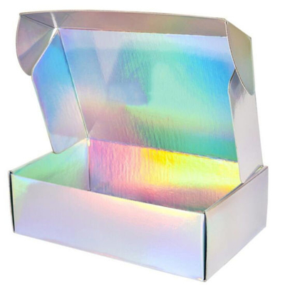 Caixas de envio personalizadas a laser CMYK cartão colorido caixas de sapato