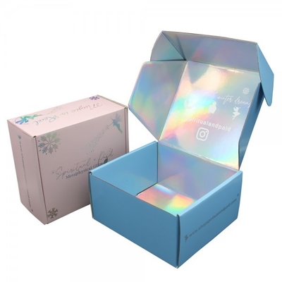 Caixas de envio personalizadas a laser CMYK cartão colorido caixas de sapato