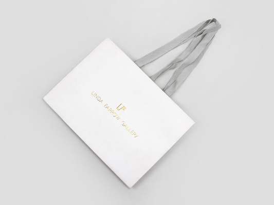 Sacos de papel brancos personalizados para óculos de alta qualidade Sacos de papel para compras