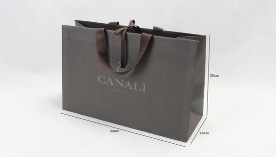Sacos de papel personalizados para serigrafia impressos em serigrafia trajes formais para roupas luxuosas sacos de papel