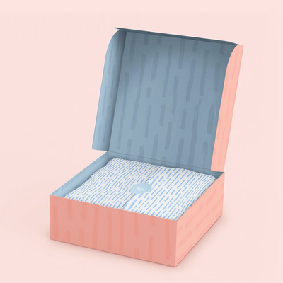 Caixa de envio de correspondência única colorida impressão digital caixa de papel de papelão