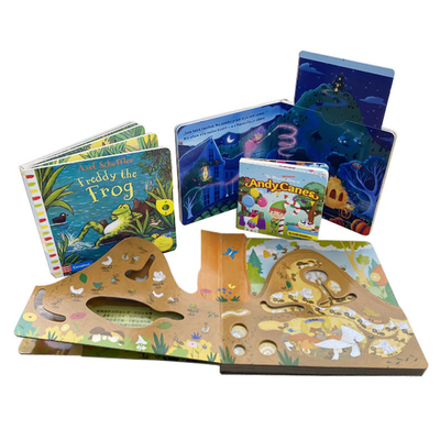 OEM ODM impressão de livro infantil educacional pop-up impressão de livro de slides para crianças