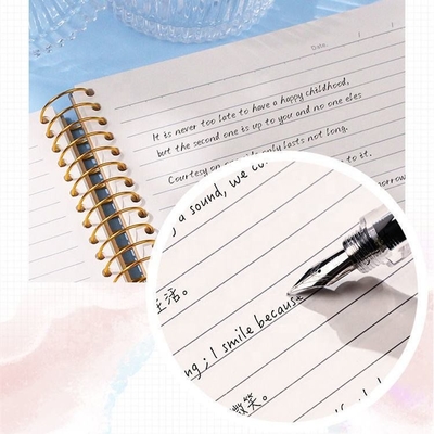 Caderno de capa em branco A4 A5 A6 B5 128gsm 140gsm grosso espiral