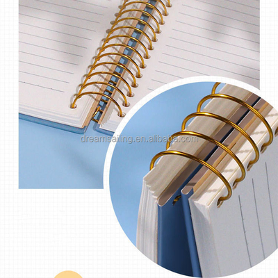 Caderno de capa em branco A4 A5 A6 B5 128gsm 140gsm grosso espiral