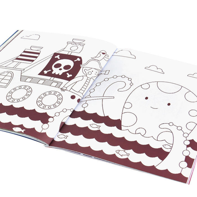 Impressão de livro infantil de capa macia personalizada, impressão de livro para colorir, impressão para crianças