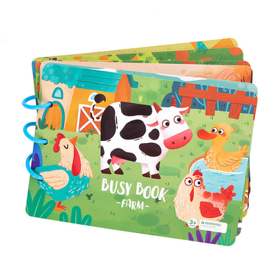 Material didático para crianças pré-escolares impressão de livros em papel para livros silenciosos