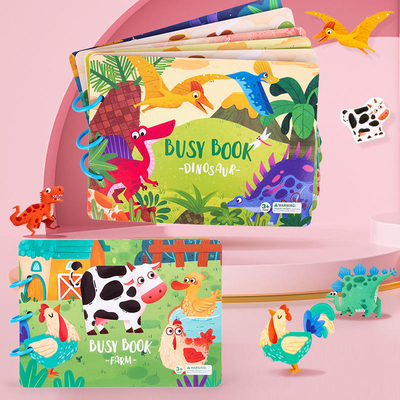 Material didático para crianças pré-escolares impressão de livros em papel para livros silenciosos