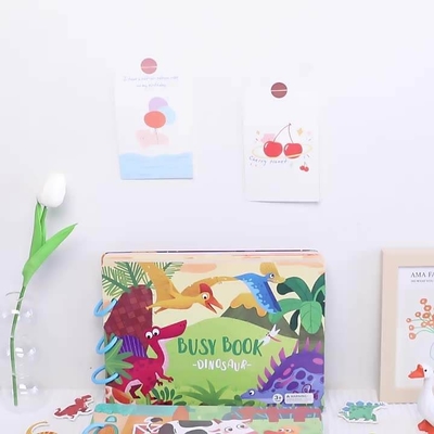 Material didático para crianças pré-escolares impressão de livros em papel para livros silenciosos
