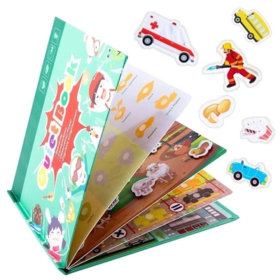 Sedex Matte Art Paper Montessori Quiet Book Crianças Toy Paste Book