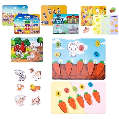 Sedex Matte Art Paper Montessori Quiet Book Crianças Toy Paste Book