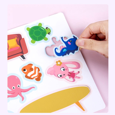 Livro de atividades para crianças pré-escolares de aprendizagem precoce Livro de tabuleiro infantil 6&quot;X6&quot; a 10&quot;X10&quot;