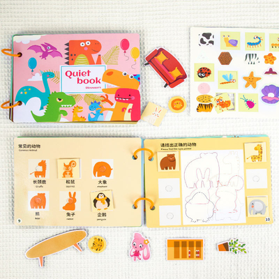 Livro de atividades para crianças pré-escolares de aprendizagem precoce Livro de tabuleiro infantil 6&quot;X6&quot; a 10&quot;X10&quot;