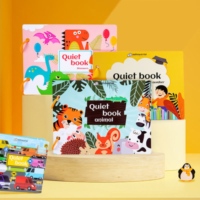 Livro de atividades para crianças pré-escolares de aprendizagem precoce Livro de tabuleiro infantil 6&quot;X6&quot; a 10&quot;X10&quot;