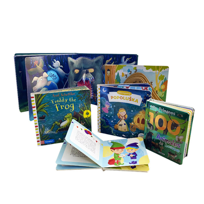 Livros impressos personalizados em offset de capa dura para crianças de 2 anos