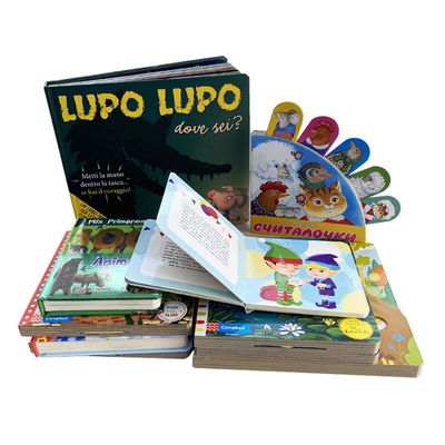 Livros impressos personalizados em offset de capa dura para crianças de 2 anos