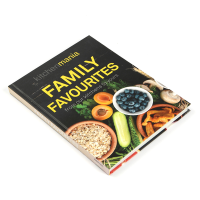 Impressão de livro de capa dura personalizada Impressão de livro de receitas do cozinheiro favorito da família