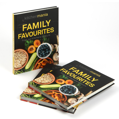 Impressão de livro de capa dura personalizada Impressão de livro de receitas do cozinheiro favorito da família