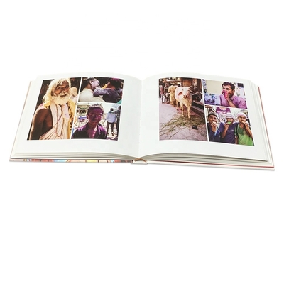 Impressão de livro de papelão de capa dura ISO9001 Encadernação costurada perfeita