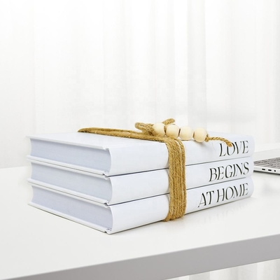 Impressão de livro de capa dura em branco SMETA Decoração para casa mesa de centro Impressão de livro