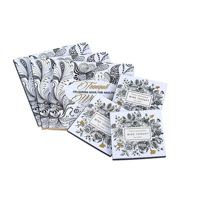 100gsm 120gsm 140gsm Livros de capa mole para impressão em papel cartão para colorir livros para adultos