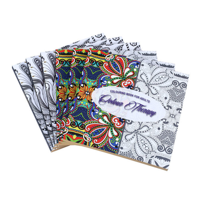 100gsm 120gsm 140gsm Livros de capa mole para impressão em papel cartão para colorir livros para adultos