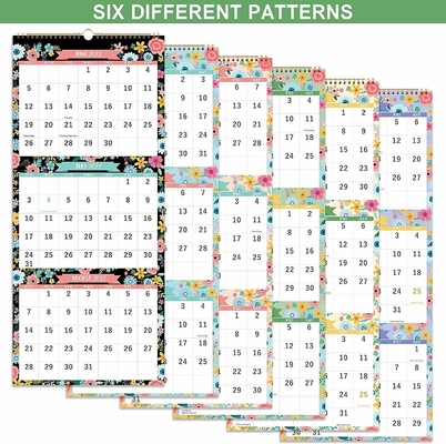Impressão de calendário do advento de mesa OEM ODM brilho ou laminação fosca