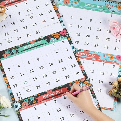 Impressão de calendário do advento de mesa OEM ODM brilho ou laminação fosca