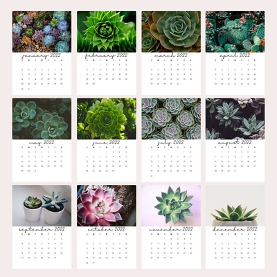 Impressão de calendário de mesa com laminação fosca 600-1000gsm Calendários de parede mensais