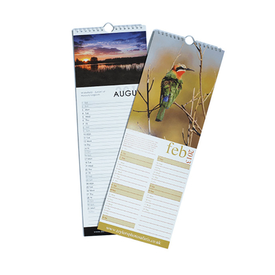 Impressão de calendário em papel artístico C2S de vários tamanhos 128 g/m² 157 g/m² 190 g/m² 210 g/m²