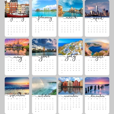 CCNB calendário mensal de impressão contagem regressiva de Natal calendário de mesa OEM