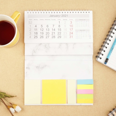 C1S Art Paper Calendário personalizado impressão calendários coloridos para marketing