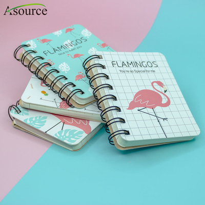 Cadernos de moda A4 fofinhos 70 g/m² Mini caderno de encadernação espiral em espiral