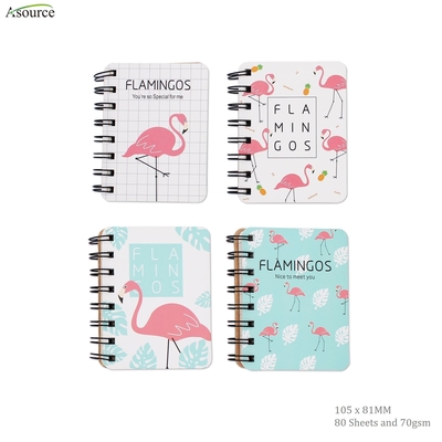 Cadernos de moda A4 fofinhos 70 g/m² Mini caderno de encadernação espiral em espiral