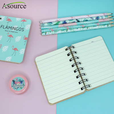 Cadernos de moda A4 fofinhos 70 g/m² Mini caderno de encadernação espiral em espiral