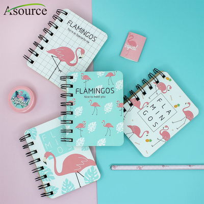 Cadernos de moda A4 fofinhos 70 g/m² Mini caderno de encadernação espiral em espiral