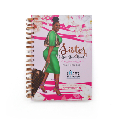 Impressão de caderno em espiral com impressão a quente Encadernação de impressão de livro de diário personalizado