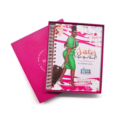 Impressão de caderno em espiral com impressão a quente Encadernação de impressão de livro de diário personalizado