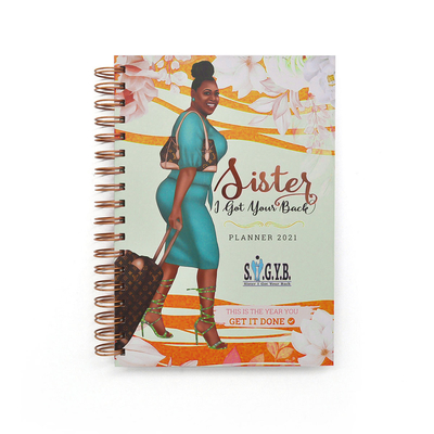 Impressão de caderno em espiral com impressão a quente Encadernação de impressão de livro de diário personalizado